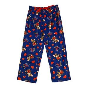 EC TOM & JERRY VELOUR PAJAMA BOTTOMS W/POCKETS SZ. M